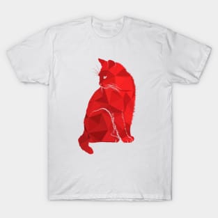 Amazing Red Cat Design - Furry Red Cute Cat Kitten Product T-Shirt